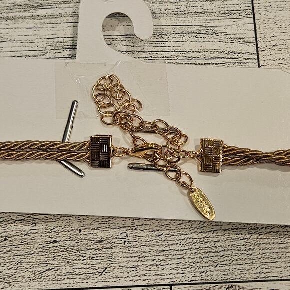 Ettika Industrial Choker in Tan Gold NEW Boho Festival Glam Date Night Out - Picture 5 of 7